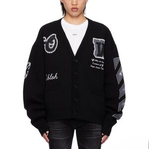 Black Graphic Men's Sweater